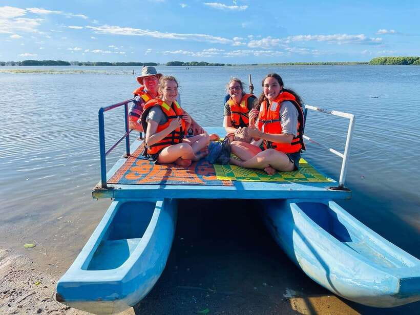 Arugam Bay: Lagoon Boat safari with Safety Measures - Cruising slowly through the lagoon