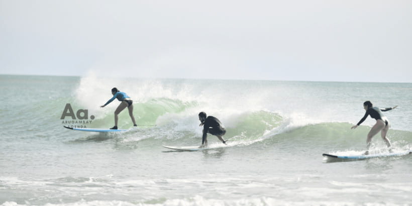 Arugam Bay Surf Lessons : Beginner Surf Experience - What the best day might look like