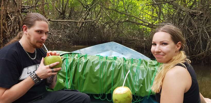 Bentota River Safari with Mangrove and Wildlife Encounter - Coconut water, pineapple, and small local touches
