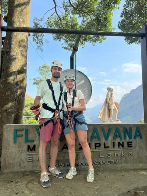 Ella: Ella Rock, 9 Arch, Little Adams Peak, & Waterfall Tour - Demodara Loop shows the railway from above