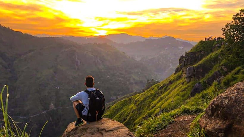 Ella: Sunset Tuk Tuk Tour with Little Adam's Peak Hike - Ravana Falls, Cave, Temple, and Zip Line Views