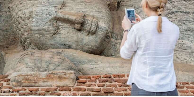 From Dambulla/ Sigiriya: Ancient City of Polonnaruwa by Bike - Gal Viharaya: four Buddhas carved from one rock