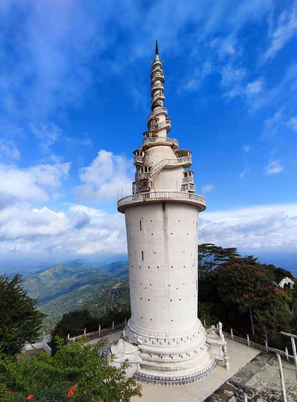 From Kandy: Ambuluwawa Full-Day Tour with Local Guide - Big Buddha and Asigiriya add two different views of Kandy