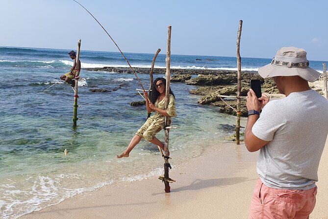 Galle day tour - Colombo to Galle trip - All Included - Weligama’s fishermen on wooden stilts