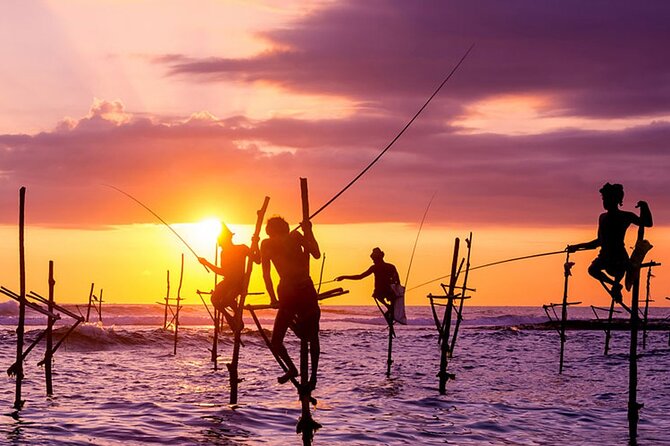 Private Day Trip to Yala National Park from Colombo - Weligama’s stilt fishermen make a quick coastal pause