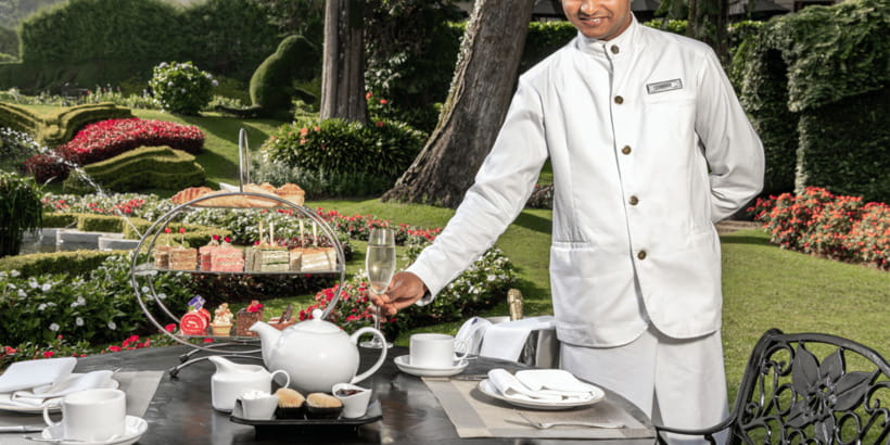 Royal Afternoon Tea at the Grand Nuwara Eliya + Bubbly! - The sparkling wine adds a festive touch