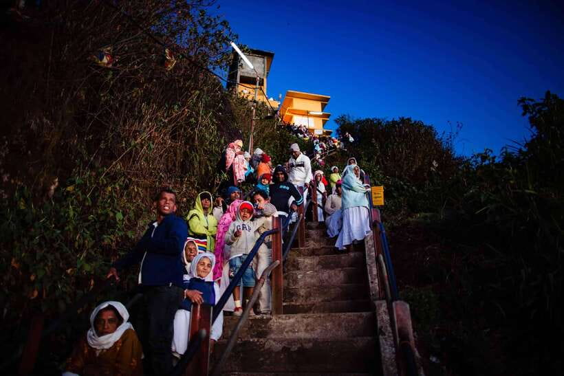 Sacred Sunrise Adventure: Adam’s Peak Day Tour - Starting the four-hour night climb