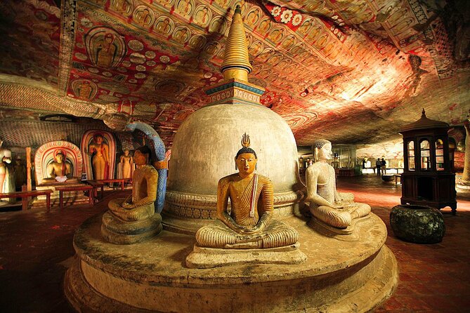 Safari Day Tour to Sigiriya Lion Rock and Golden Cave Temple - What to expect at Dambulla Cave Temple