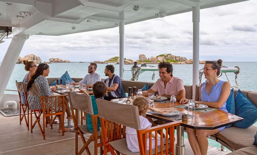 Sail Lanka Charter - Whale Watching Cruise In Mirissa - Swimming and stand-up paddleboarding in Weligama Bay