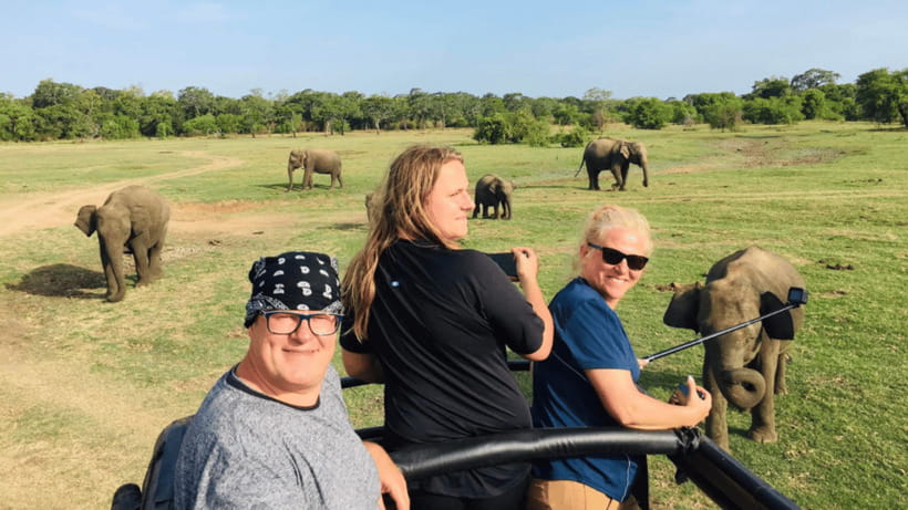 Sigiriya Rock Hike & Minneriya Elephant Safari – Day Tour - Three to four hours in Minneriya National Park